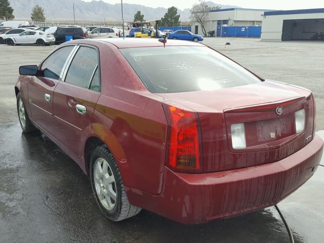 1G6DP567550167365 - 2005 CADILLAC CTS HI FEA RED photo 3