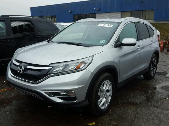 2HKRM4H71FH671127 - 2015 HONDA CR-V EXL SILVER photo 2