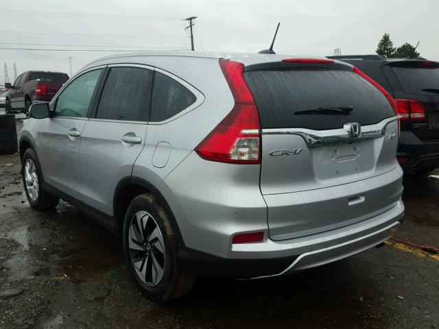 2HKRM4H71FH671127 - 2015 HONDA CR-V EXL SILVER photo 3