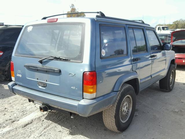 1J4FT68S1WL253792 - 1998 JEEP CHEROKEE S BLUE photo 4