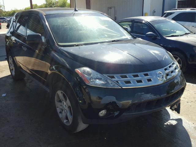 JN8AZ08T15W329484 - 2005 NISSAN MURANO SL BLACK photo 1