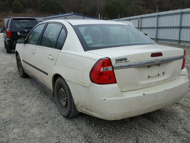 1G1ZS52F25F124686 - 2005 CHEVROLET MALIBU WHITE photo 3