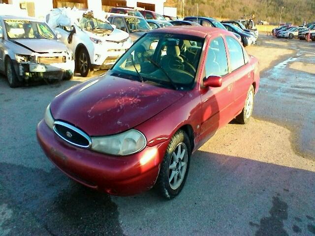 1FAFP6630WK200289 - 1998 FORD CONTOUR LX RED photo 2