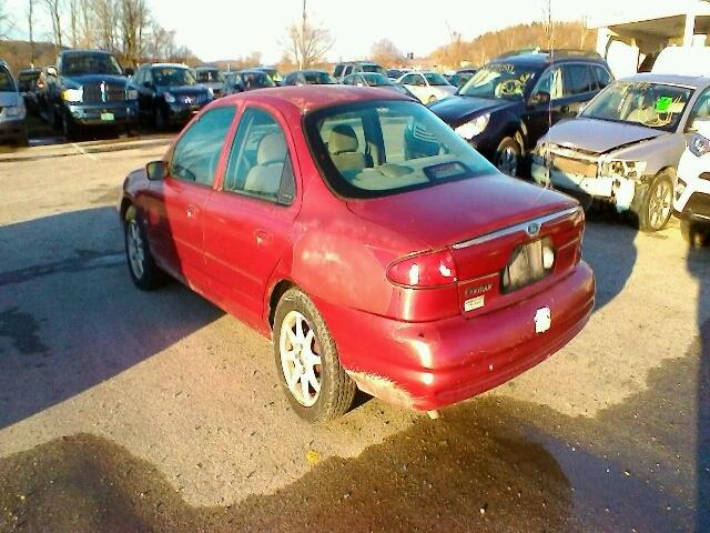 1FAFP6630WK200289 - 1998 FORD CONTOUR LX RED photo 3