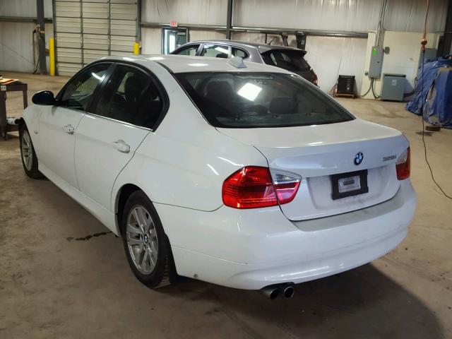 WBAVA37577NL14809 - 2007 BMW 328 I WHITE photo 3