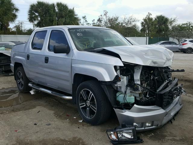 5FPYK1F73DB004131 - 2013 HONDA RIDGELINE SILVER photo 1