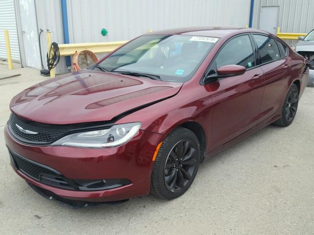 1C3CCCBB1FN720704 - 2015 CHRYSLER 200 S BURGUNDY photo 2