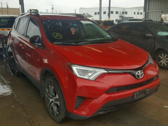 2T3ZFREV9GW294616 - 2016 TOYOTA RAV4 LE RED photo 1