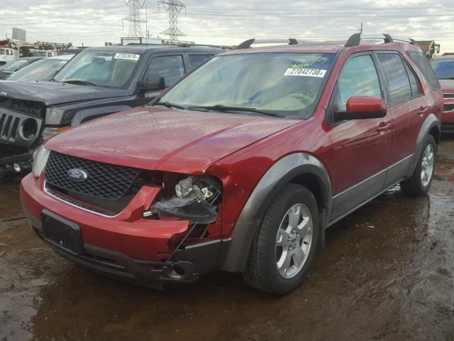 1FMDK05117GA24740 - 2007 FORD FREESTYLE RED photo 2