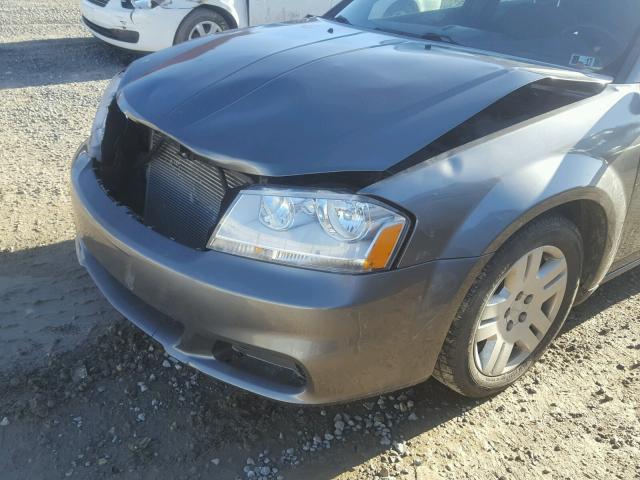 1B3BD4FB1BN609246 - 2011 DODGE AVENGER EX SILVER photo 9