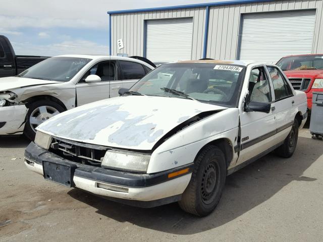 1G1LT54G1LY173582 - 1990 CHEVROLET CORSICA LT WHITE photo 2