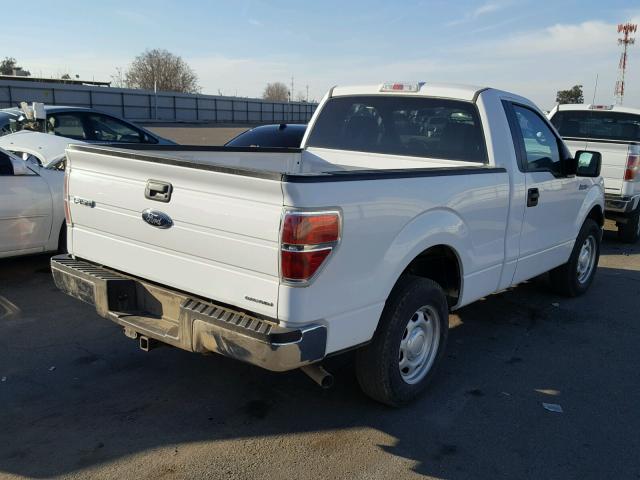 1FTMF1CM3EKE65730 - 2014 FORD F150 WHITE photo 4