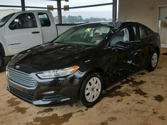 1FA6P0G70E5362130 - 2014 FORD FUSION S BLACK photo 2