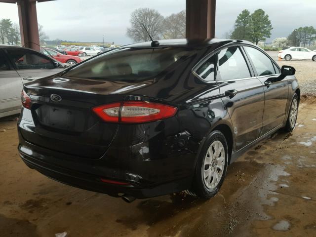 1FA6P0G70E5362130 - 2014 FORD FUSION S BLACK photo 4