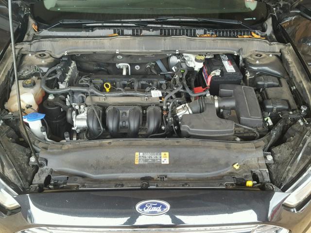 1FA6P0G70E5362130 - 2014 FORD FUSION S BLACK photo 7