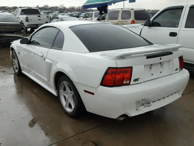 1FAFP42X42F146818 - 2002 FORD MUSTANG GT WHITE photo 3