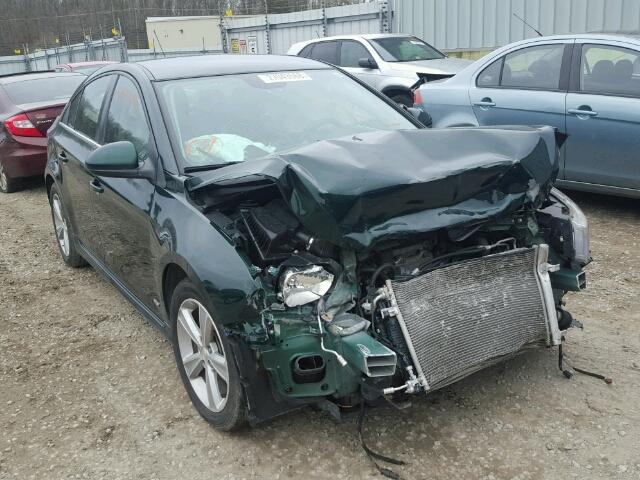 1G1PE5SB8F7223889 - 2015 CHEVROLET CRUZE LT GREEN photo 1