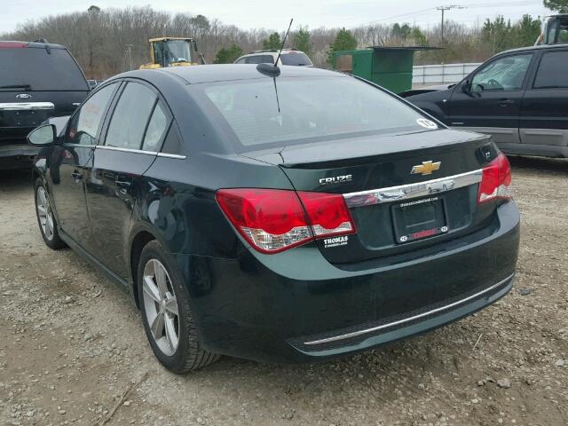 1G1PE5SB8F7223889 - 2015 CHEVROLET CRUZE LT GREEN photo 3