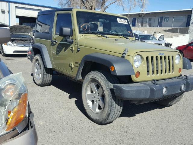 1C4AJWAG5DL703968 - 2013 JEEP WRANGLER S GREEN photo 1