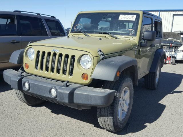 1C4AJWAG5DL703968 - 2013 JEEP WRANGLER S GREEN photo 2