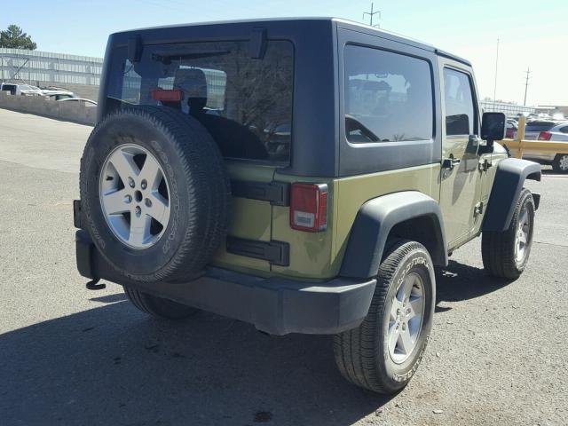 1C4AJWAG5DL703968 - 2013 JEEP WRANGLER S GREEN photo 4