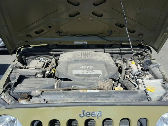 1C4AJWAG5DL703968 - 2013 JEEP WRANGLER S GREEN photo 7