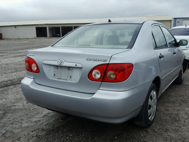 2T1BR32E86C665719 - 2006 TOYOTA COROLLA CE SILVER photo 4