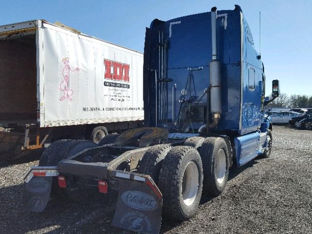 1XP7DU9X87D672190 - 2007 PETERBILT 387 BLUE photo 4