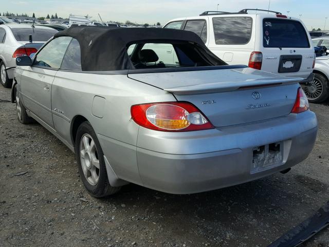 2T1FF28P62C547871 - 2002 TOYOTA CAMRY SOLA GRAY photo 3