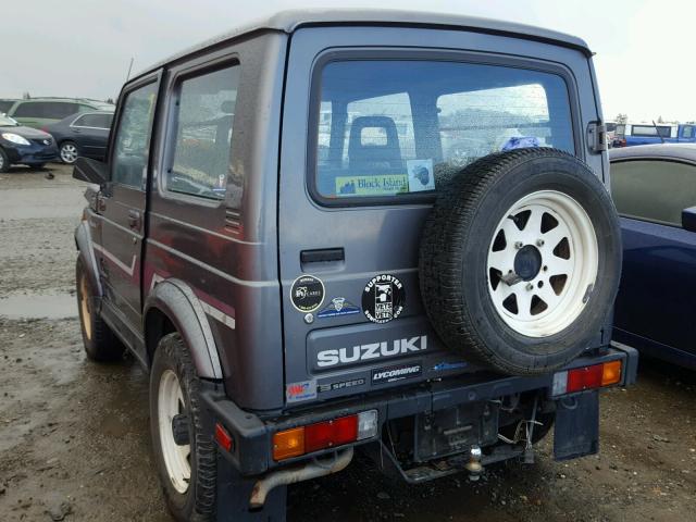 JS3JC51V5G4109481 - 1986 SUZUKI SAMURAI GRAY photo 3