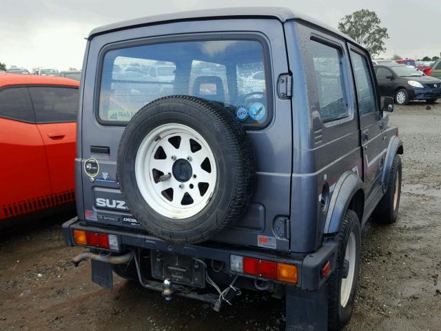 JS3JC51V5G4109481 - 1986 SUZUKI SAMURAI GRAY photo 4