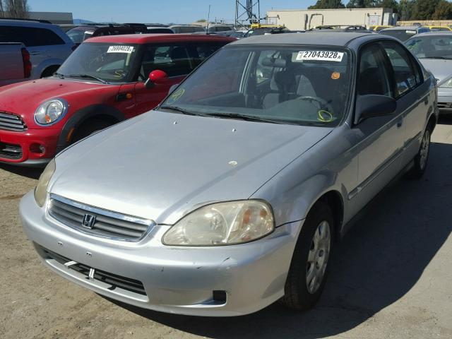 2HGEJ661XYH526618 - 2000 HONDA CIVIC BASE SILVER photo 2