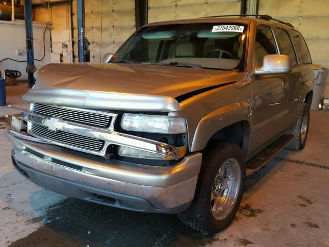 1GNEK13T11J167613 - 2001 CHEVROLET TAHOE K150 TAN photo 2