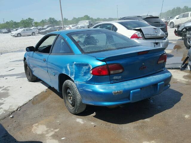 1G1JC1247X7176619 - 1999 CHEVROLET CAVALIER/R BLUE photo 3