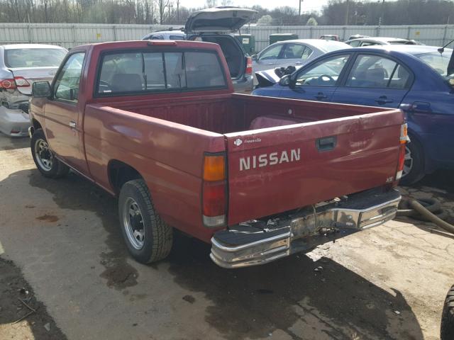 1N6SD11S9SC440090 - 1995 NISSAN TRUCK E/XE RED photo 3