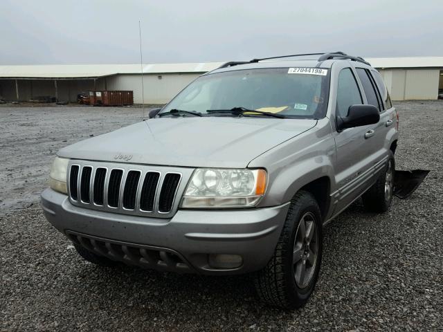 1J4GW58S72C147606 - 2002 JEEP GRAND CHER GRAY photo 2