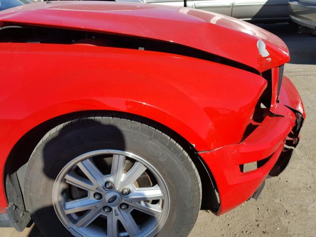 1ZVHT80N595143267 - 2009 FORD MUSTANG RED photo 9