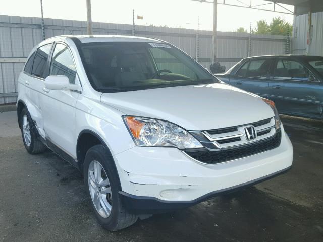 JHLRE3H72BC012537 - 2011 HONDA CR-V EXL WHITE photo 1