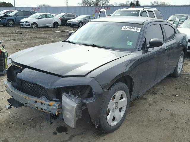 2B3KA43R08H277909 - 2008 DODGE CHARGER BLACK photo 2