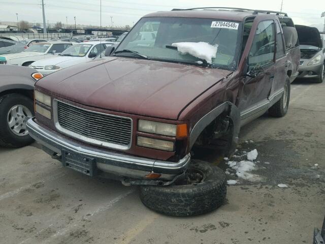 1GKFK16R3XJ739680 - 1999 GMC SUBURBAN K BURGUNDY photo 2