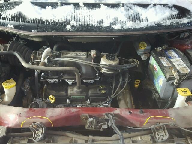 1D4GP24R27B114985 - 2007 DODGE GRAND CARA RED photo 7