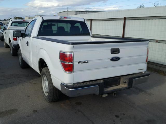 1FTMF1CM5EKE65731 - 2014 FORD F150 WHITE photo 3