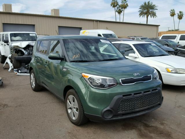 KNDJN2A24E7003306 - 2014 KIA SOUL GREEN photo 1