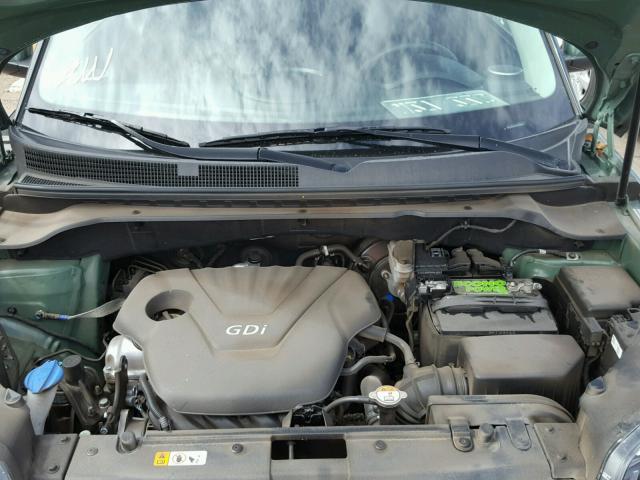 KNDJN2A24E7003306 - 2014 KIA SOUL GREEN photo 7