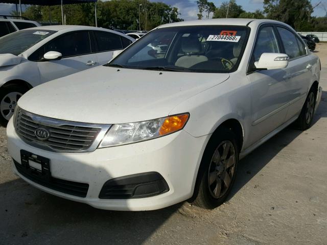 KNAGG4A84A5377745 - 2010 KIA OPTIMA LX WHITE photo 2