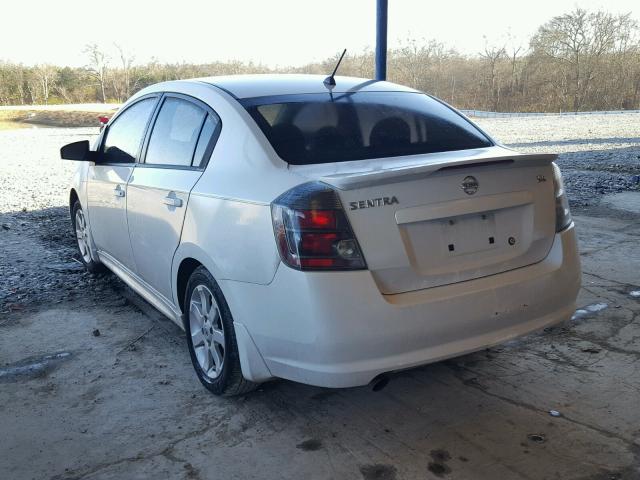 3N1AB6AP4BL654652 - 2011 NISSAN SENTRA 2.0 WHITE photo 3