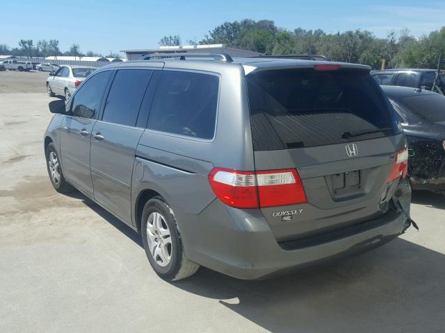 5FNRL38647B454787 - 2007 HONDA ODYSSEY EX GRAY photo 3