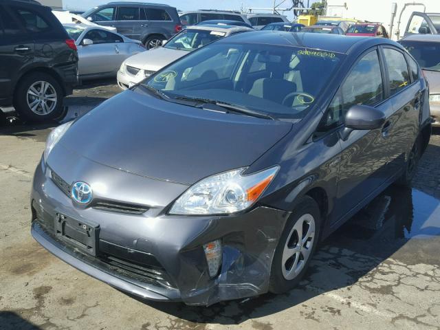 JTDKN3DUXD1665657 - 2013 TOYOTA PRIUS BLUE photo 2