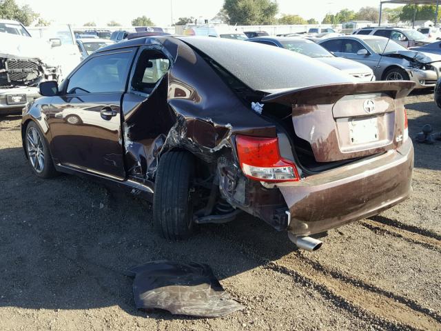 JTKJF5C73D3060876 - 2013 TOYOTA SCION TC 栗色 照片 3