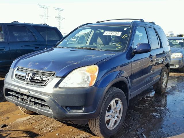 JHLRD78863C041026 - 2003 HONDA CR-V EX BLUE photo 2